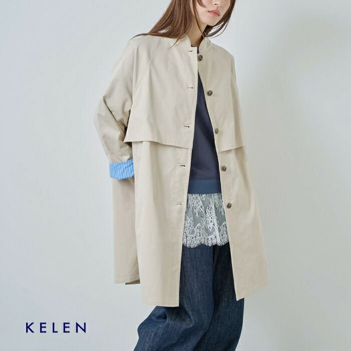kelen ケレン フラップデザイン マオカラー ミドルジャケット “KILO