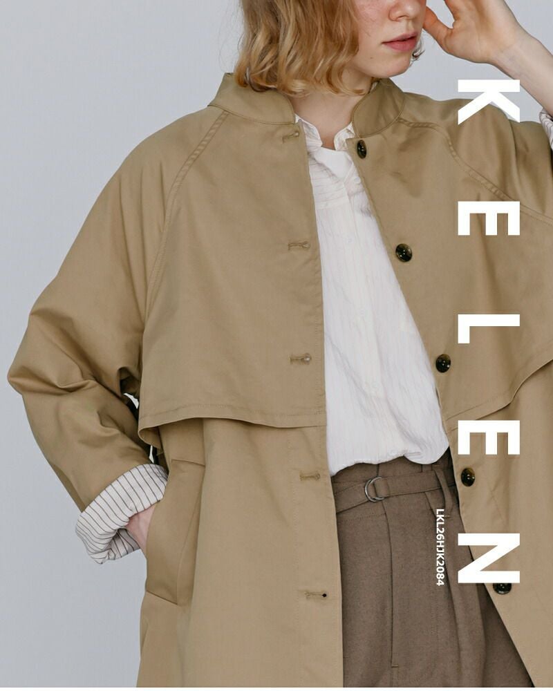 40%OFF】kelen ケレン フラップデザイン マオカラー ミドルジャケット