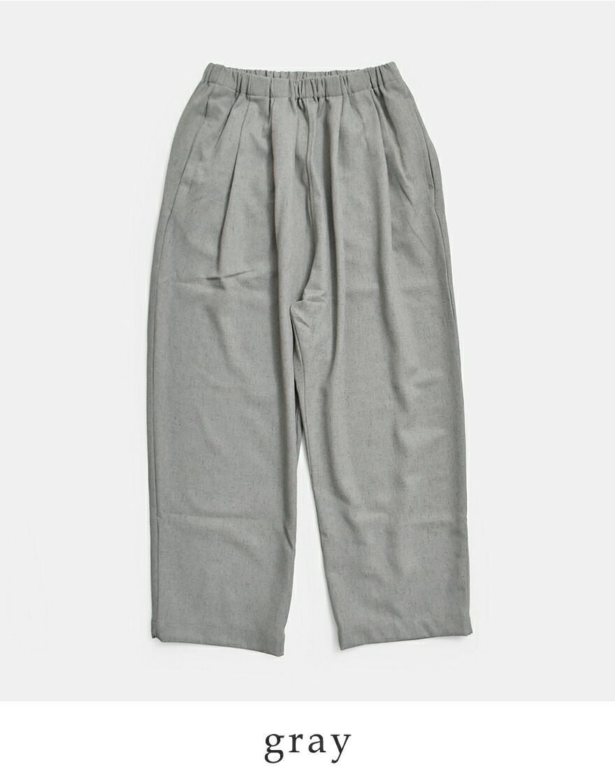 3こ1】【30%OFF】kelen ケレン リネン混ストレッチ タックデザイン