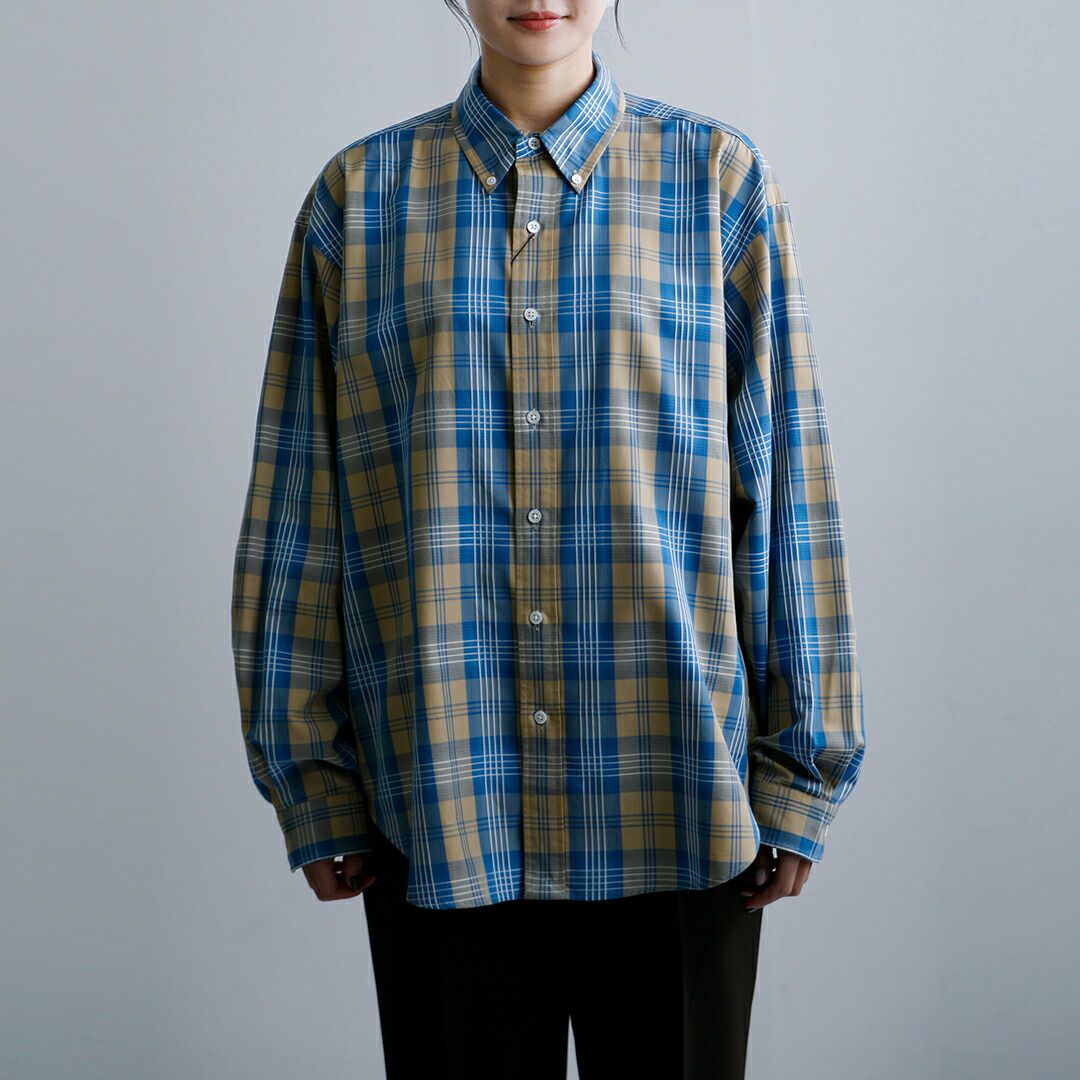 SSZ エスエスズィー 25SS 日本製 COLOR BLOCK SHIRTS クレイジーパターンチェックBDシャツ 11-11-1209-139 M Murti BEAMS BD CRAZY NO OPERATION トップス【中古】【SSZ】 SSZ エスエスズィー 25SS 日本製 COLOR BLOCK SHIRTS クレイジー