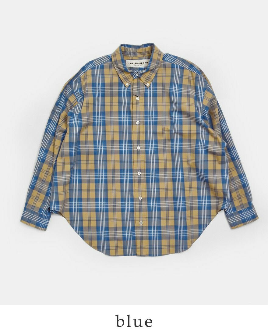 Shinzone シンゾーン チェック ダディシャツ CHECK DADDY SHIRT