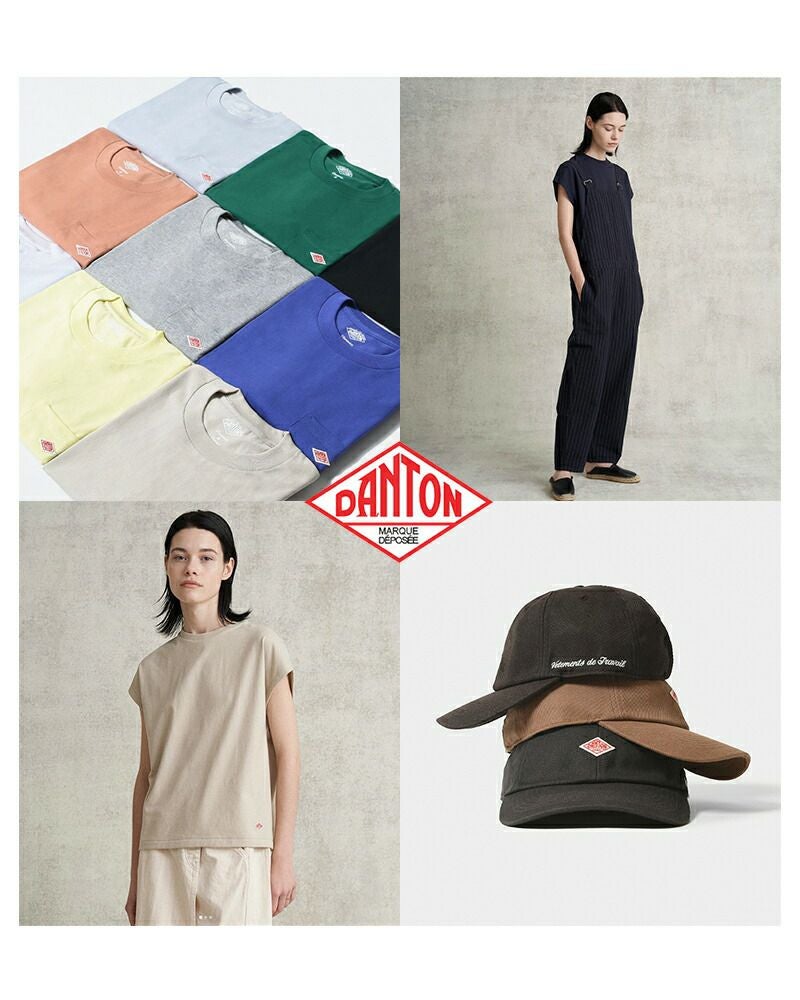DANTON ダントン インディゴダンガリー レギュラーカラー ロングシャツ