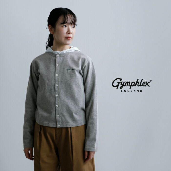 Gymphlex ジムフレックス ショートクルーネックカーディガン グレー 楽天市場】ジムフレックス/Gymphlex ショートクルーネックカーディガン