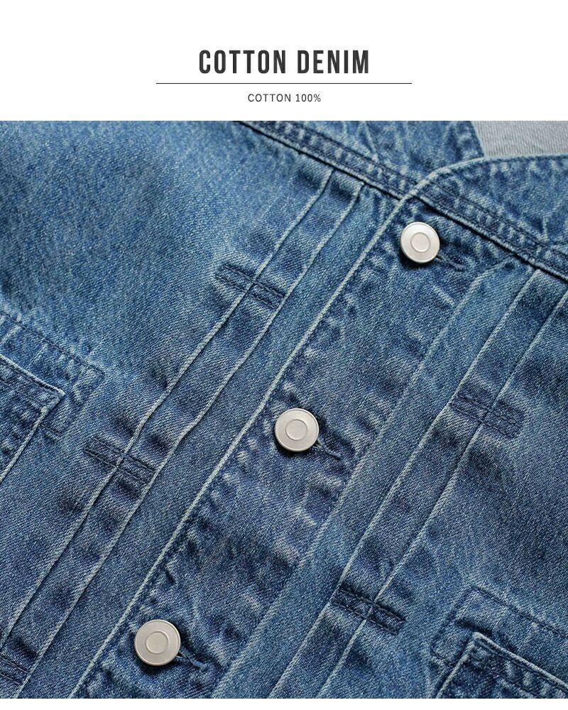 kelen ケレン Vネックデザイン デニム ジャケット “JEY” lkl26hjk2086
