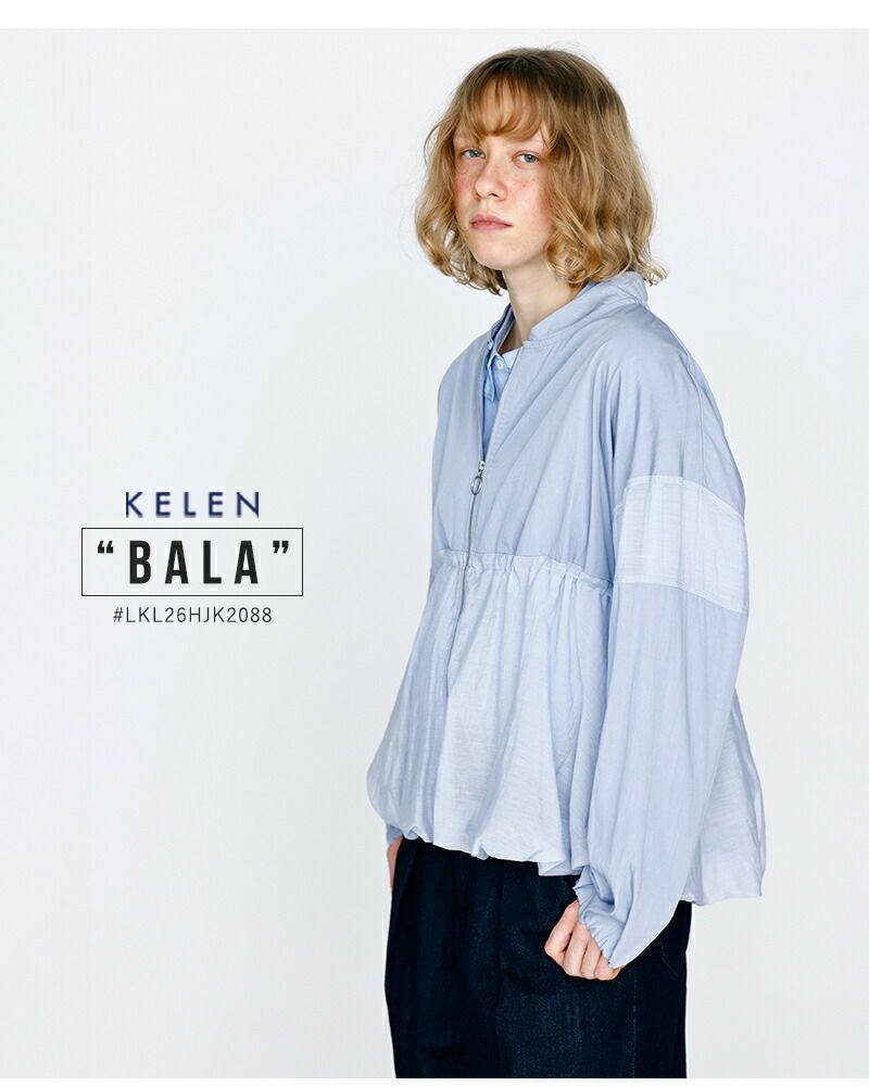 クーポン対象】kelen ケレン シアー コンビ エアリー ブルゾン “BALA クーポン対象】kelen ケレン シアー コンビ エアリー ブルゾン “BALA