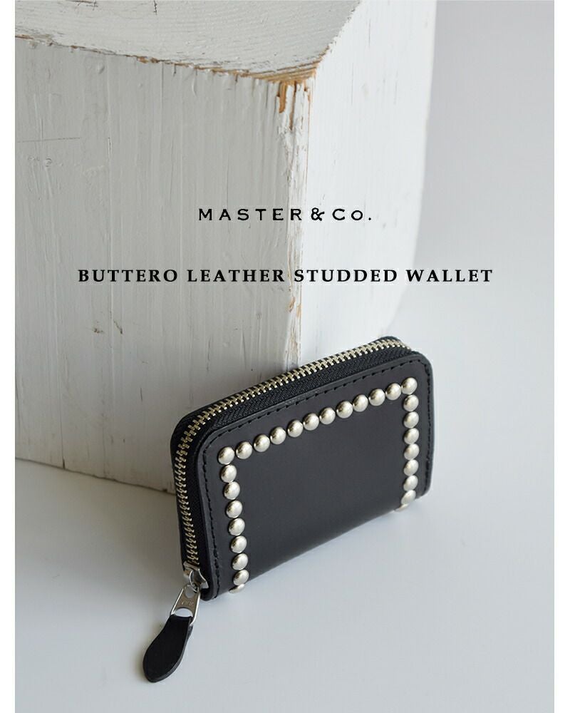 MASTER&Co. マスターアンドコー ブッテーロレザー スタッズ ウォレット