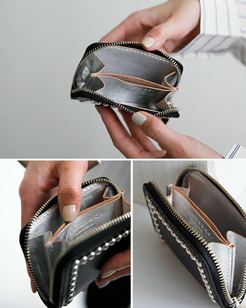 MASTER&Co. マスターアンドコー ブッテーロレザー スタッズ ウォレット