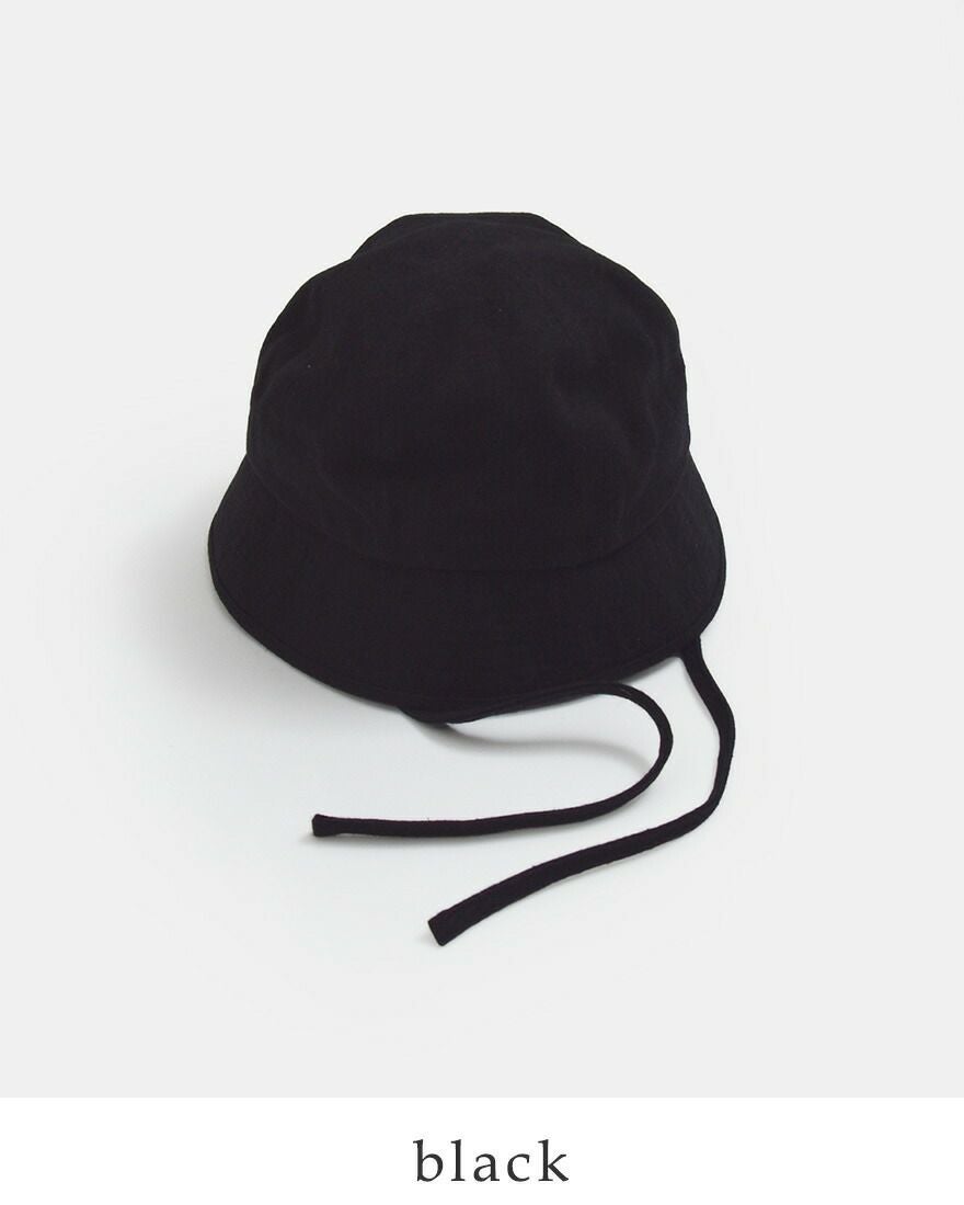 Nine Tailor ナインテイラー リネンコットン ハット “Horsetail Hat” n