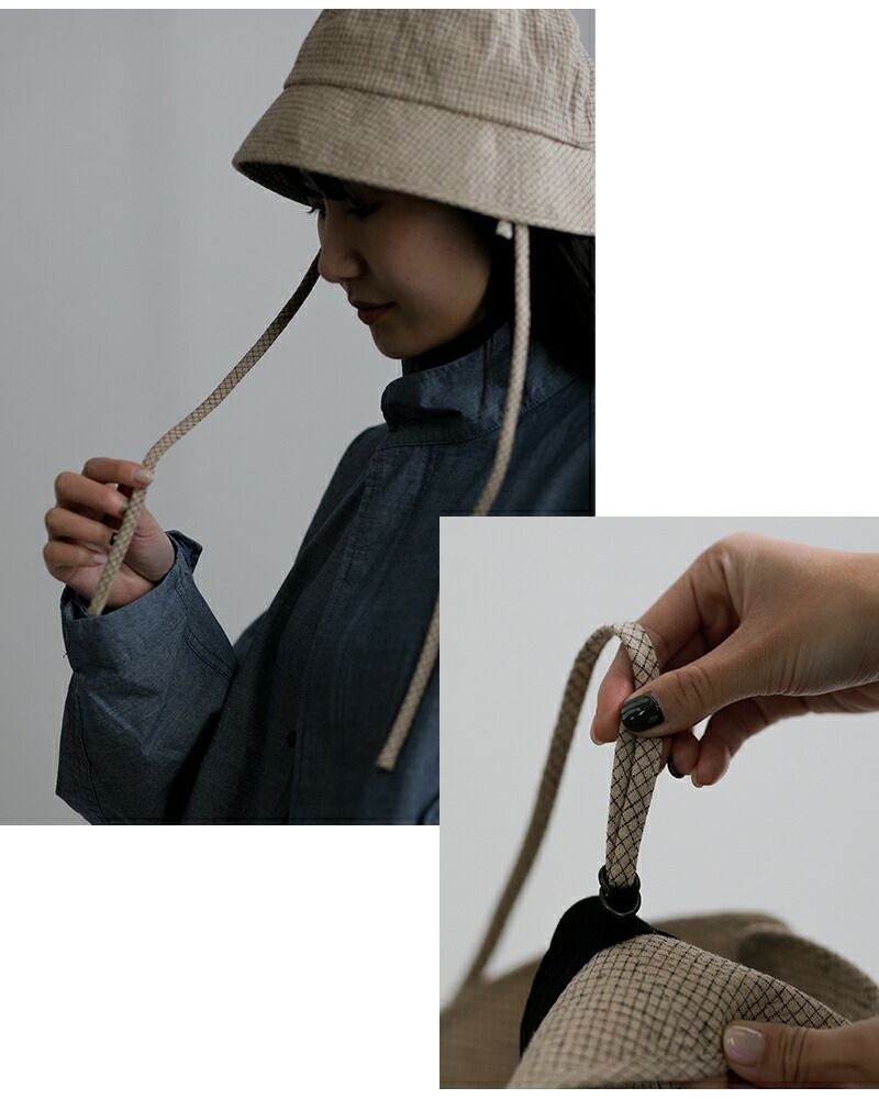 ナインテイラーaranciato別注コットンリネンパイピングハット クーポン対象】Nine Tailor ナインテイラー リネンコットン ハット