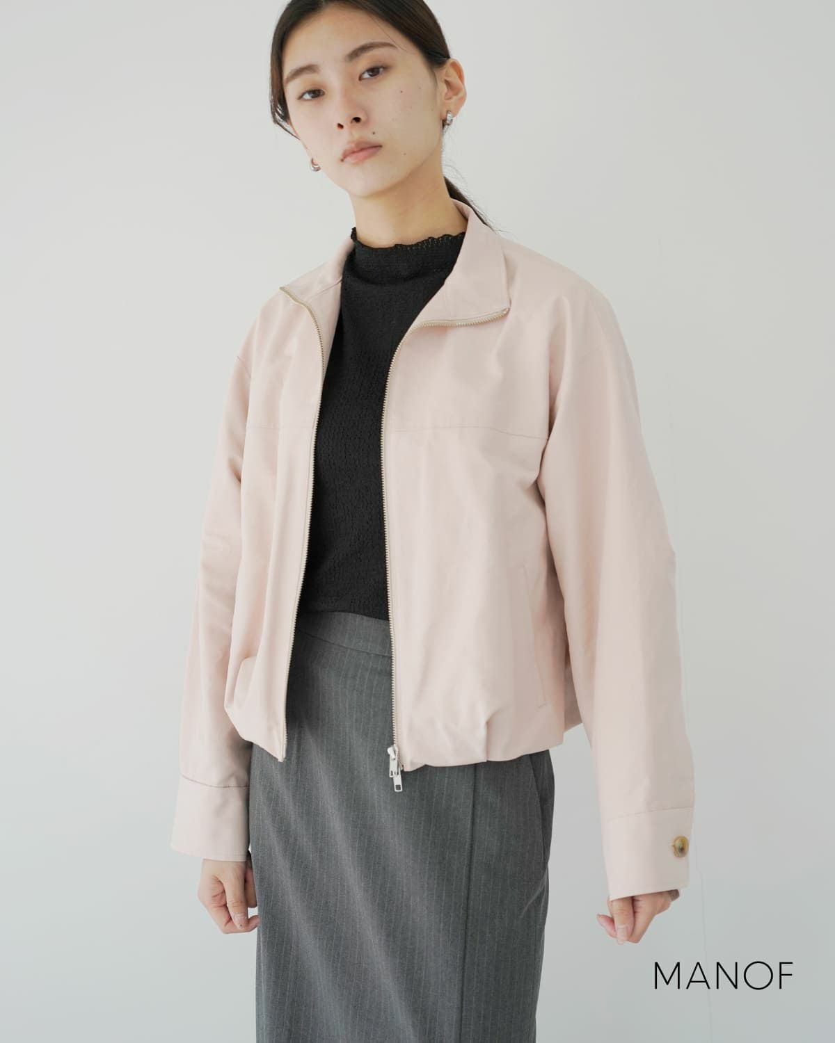 MANOF BALLOON ZIP BLOUSON Mサイズ ピンク BALLOON ZIP BLOUSON（その他アウター）｜MANOF（マノフ）の