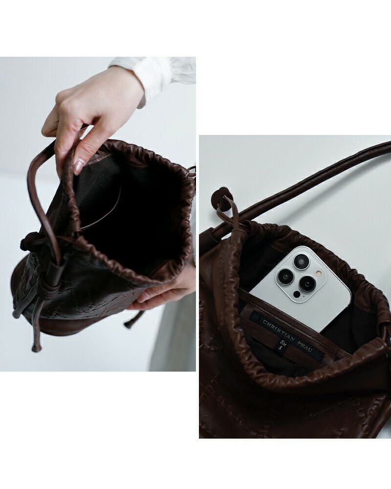 CHRISTIAN PEAU クリスチャンポー カウレザー ショルダー ステッチ