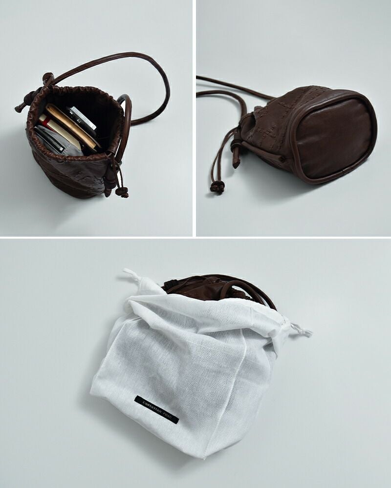 CHRISTIAN PEAU クリスチャンポー カウレザー ショルダー ステッチ