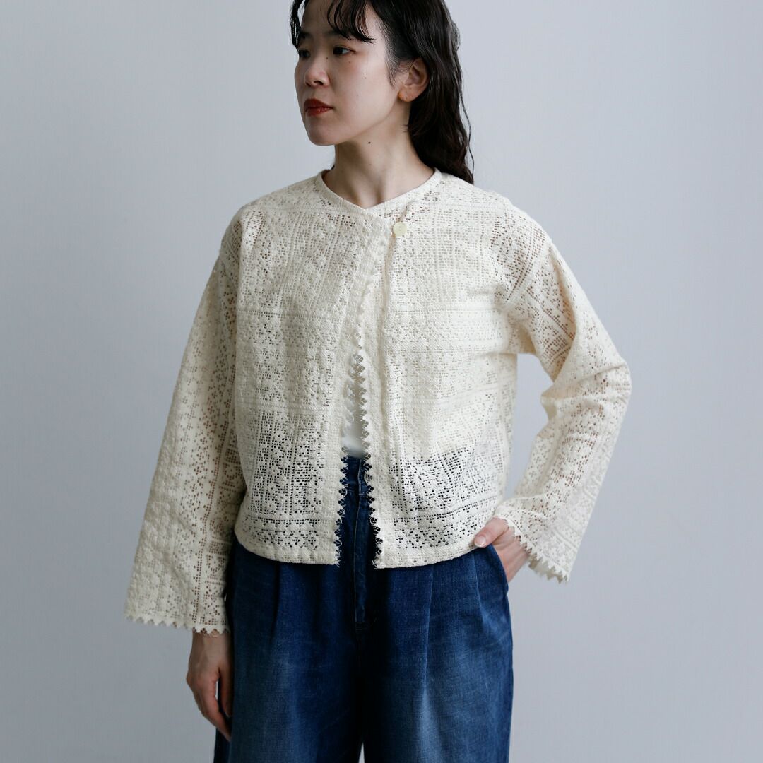 bon vieux temps ボンビュータン オーガニックコットン 2way レース