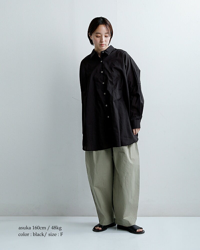 mizuiro ind ミズイロインド シアー ワイド シャツ 1-230162