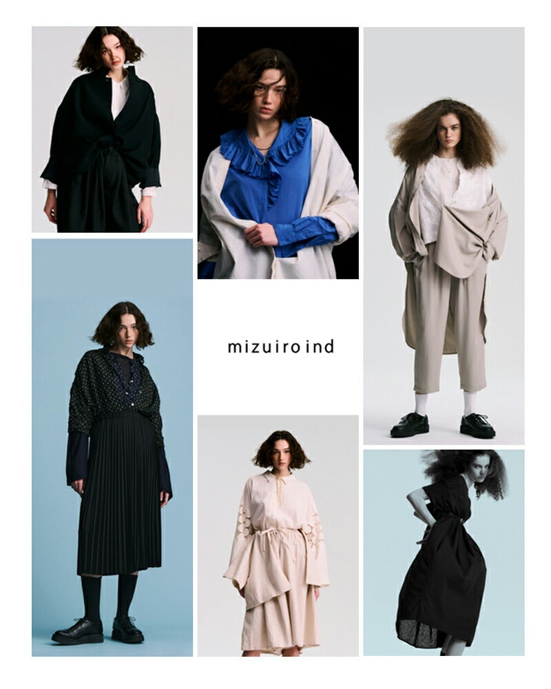 クーポン対象】mizuiro ind ミズイロインド シアー ワイド シャツ 1
