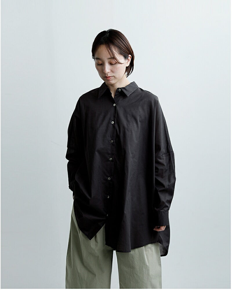 mizuiro ind ミズイロインド シアー ワイド シャツ 1-230162