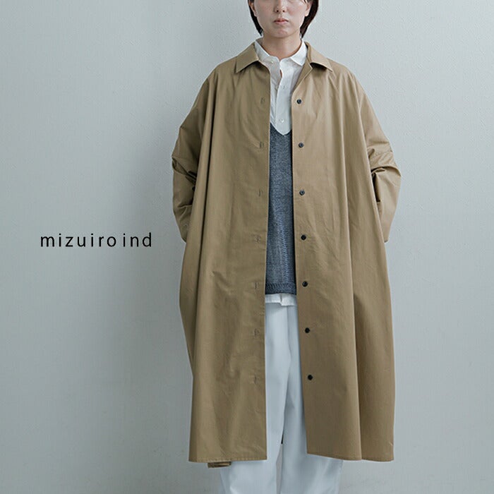 mizuiro ind ミズイロインド コットン ワイド シャツワンピース 1
