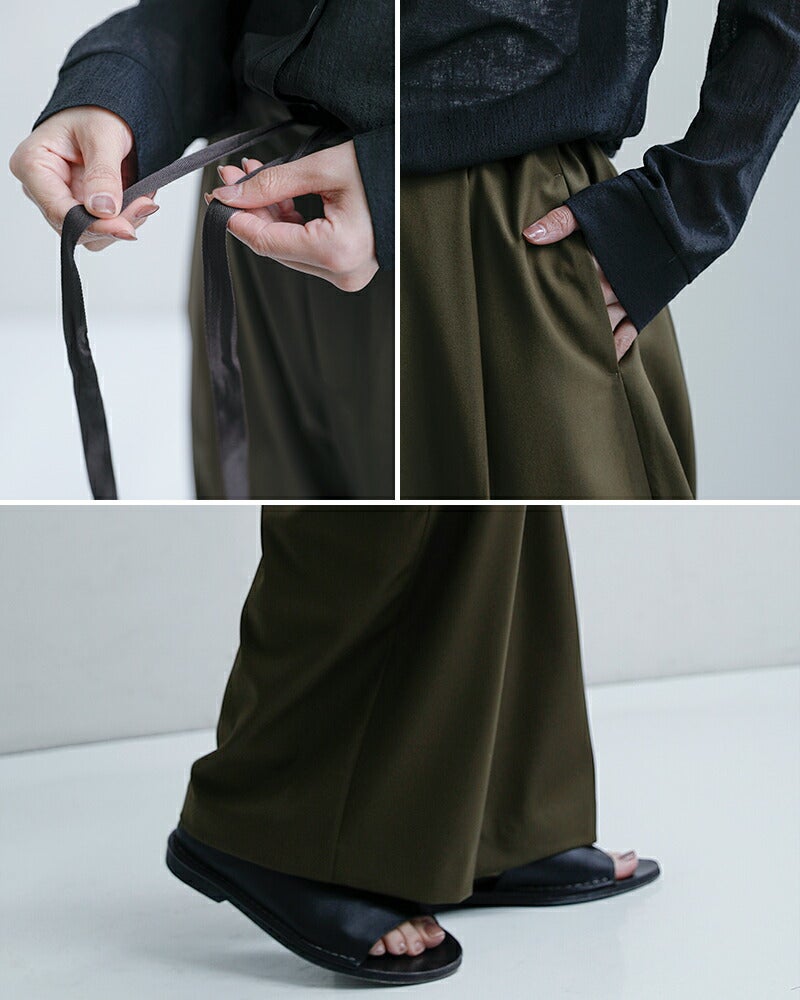 mizuiro ind ミズイロインド ツータック スラックス パンツ 1-260100