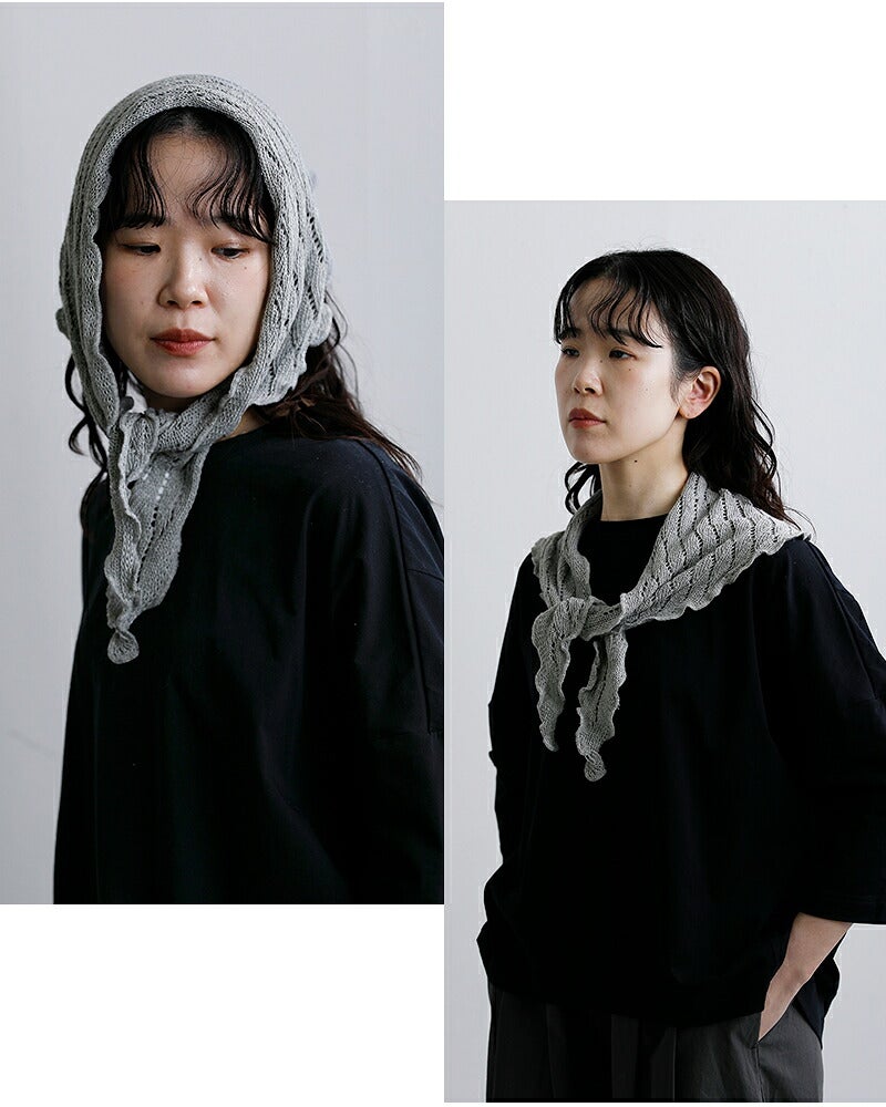 ゆうパケット選択可】SOIL ソイル トライアングル スカーフ 30×110cm
