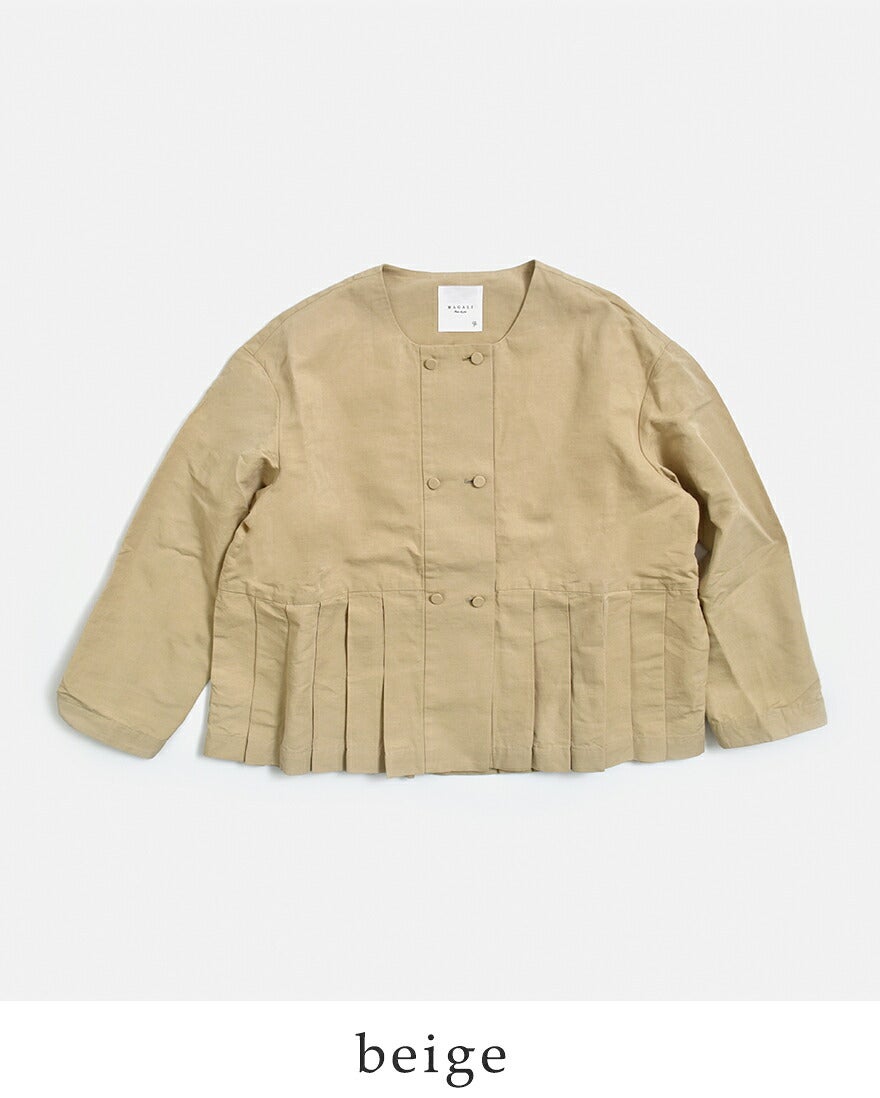 MAGALI ジャケット ベージュ 楽天市場】【SALE セール】MAGALI | コットンリネンリンクル・プリーツ