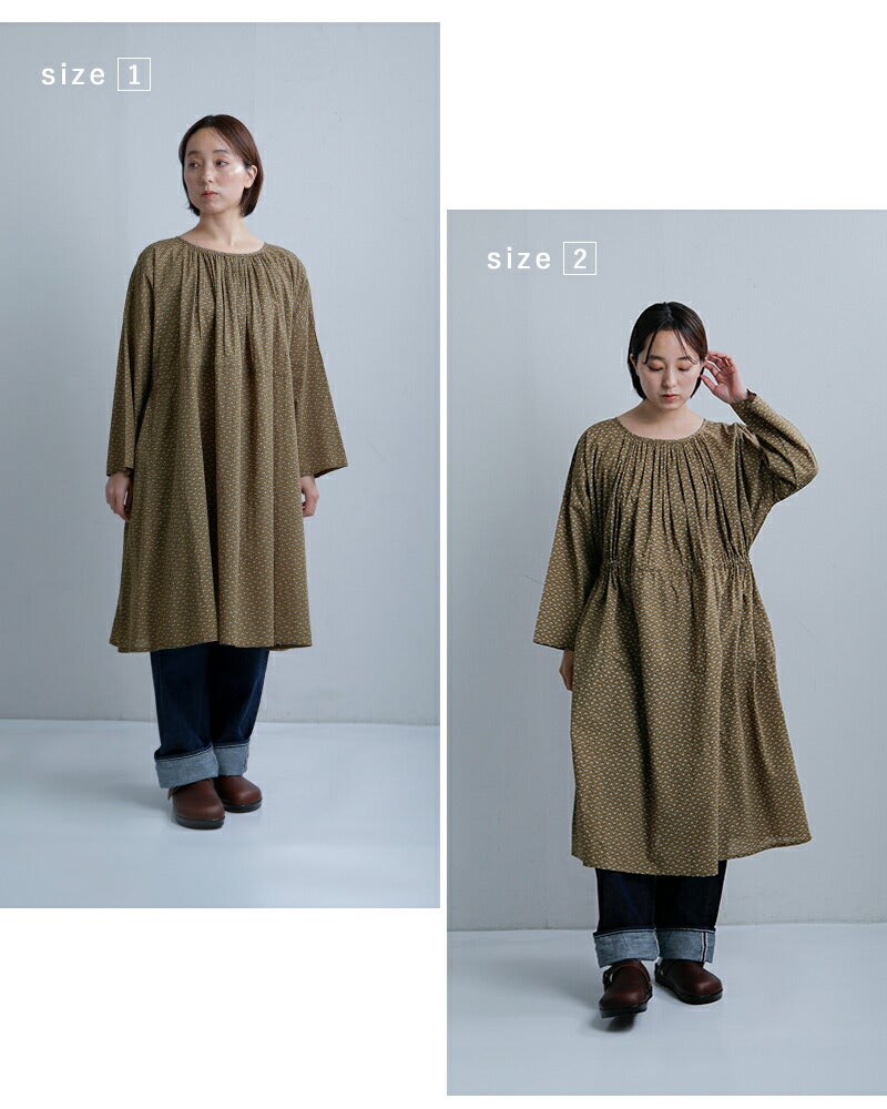 50%OFF】SOIL ソイル コットンボイル スモールフラワープリント 2way