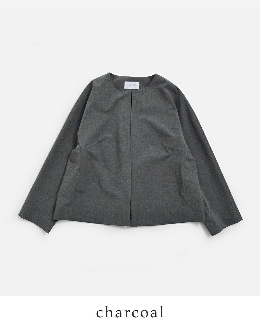 クーポン対象】【60%OFF】whyto ホワイト サマーウールライク ノー