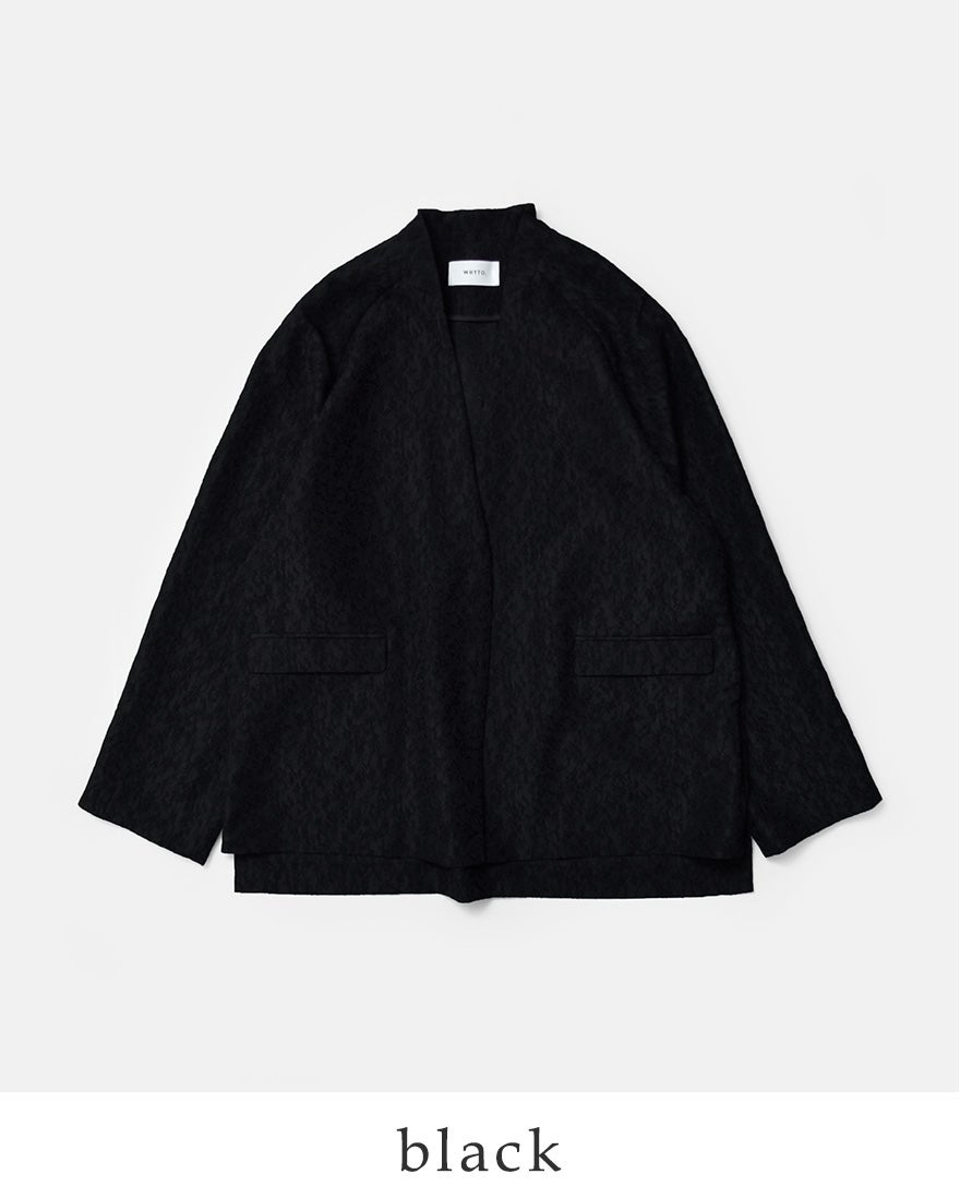 40%OFF】whyto ホワイト ジャガード スリット オーバーサイズ