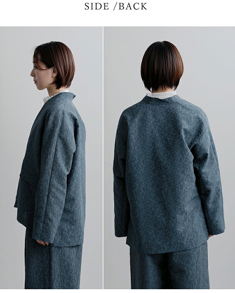 40%OFF】whyto ホワイト ジャガード スリット オーバーサイズ