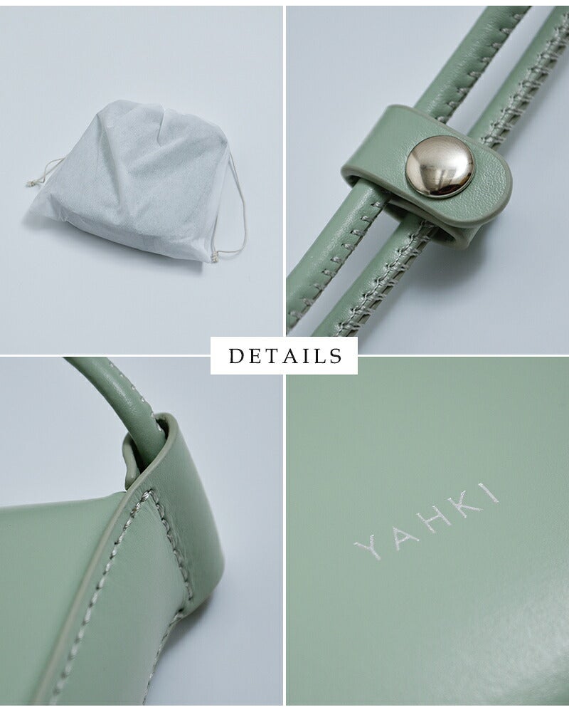 クーポン対象】YAHKI ヤーキ ソフトダブルフェイスレザー ショルダー