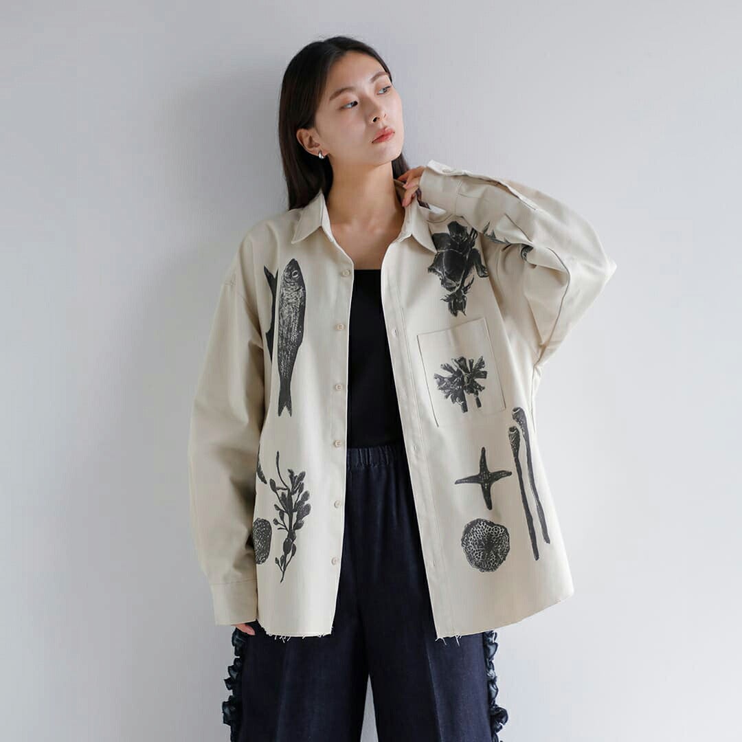 FLOWER フラワー コットン クリーチャー シャツ “Creatures shirt