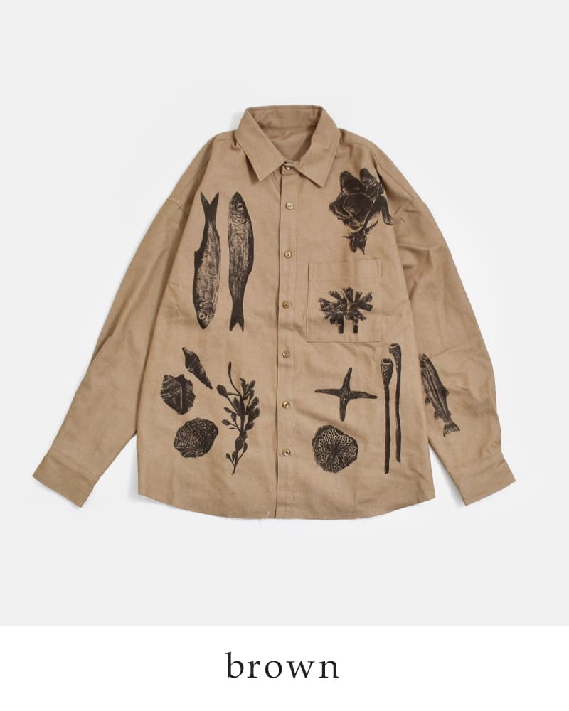 FLOWER フラワー コットン クリーチャー シャツ “Creatures shirt