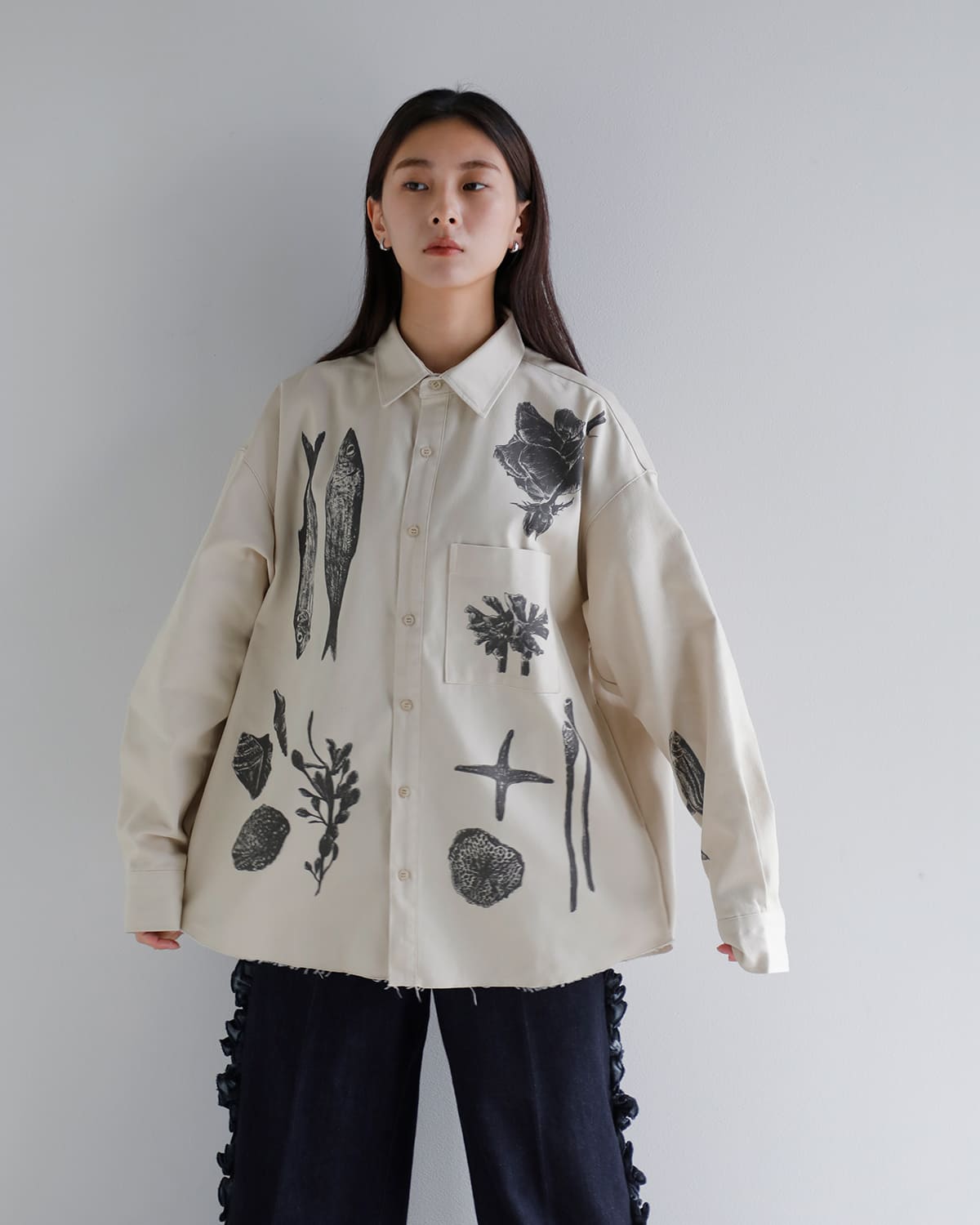FLOWER フラワー コットン クリーチャー シャツ “Creatures shirt