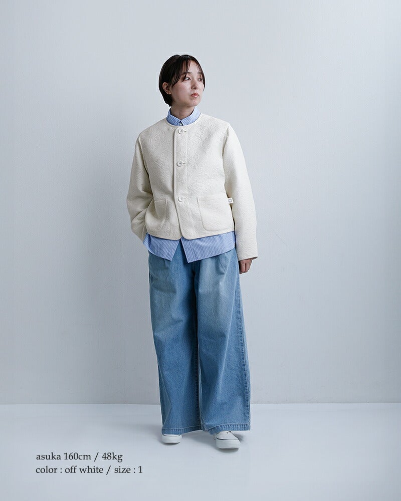 ORCIVAL オーチバル オーシバル ジャガード ノーカラージャケット or