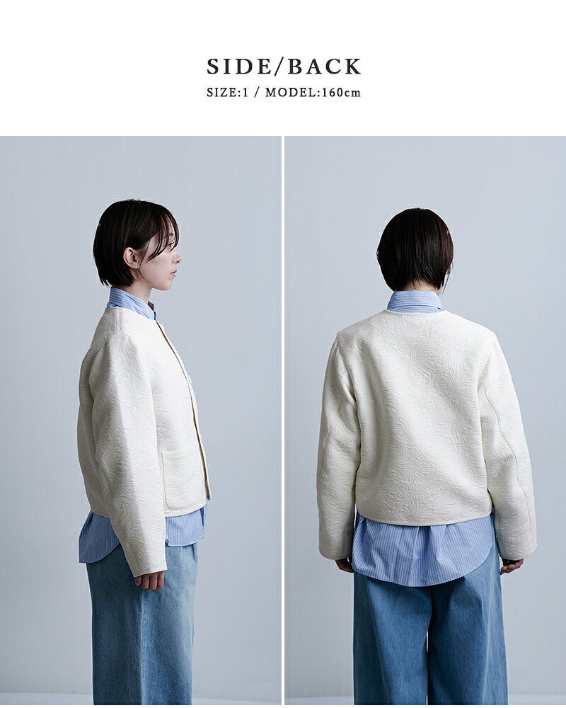 ORCIVAL オーチバル オーシバル ジャガード ノーカラージャケット or