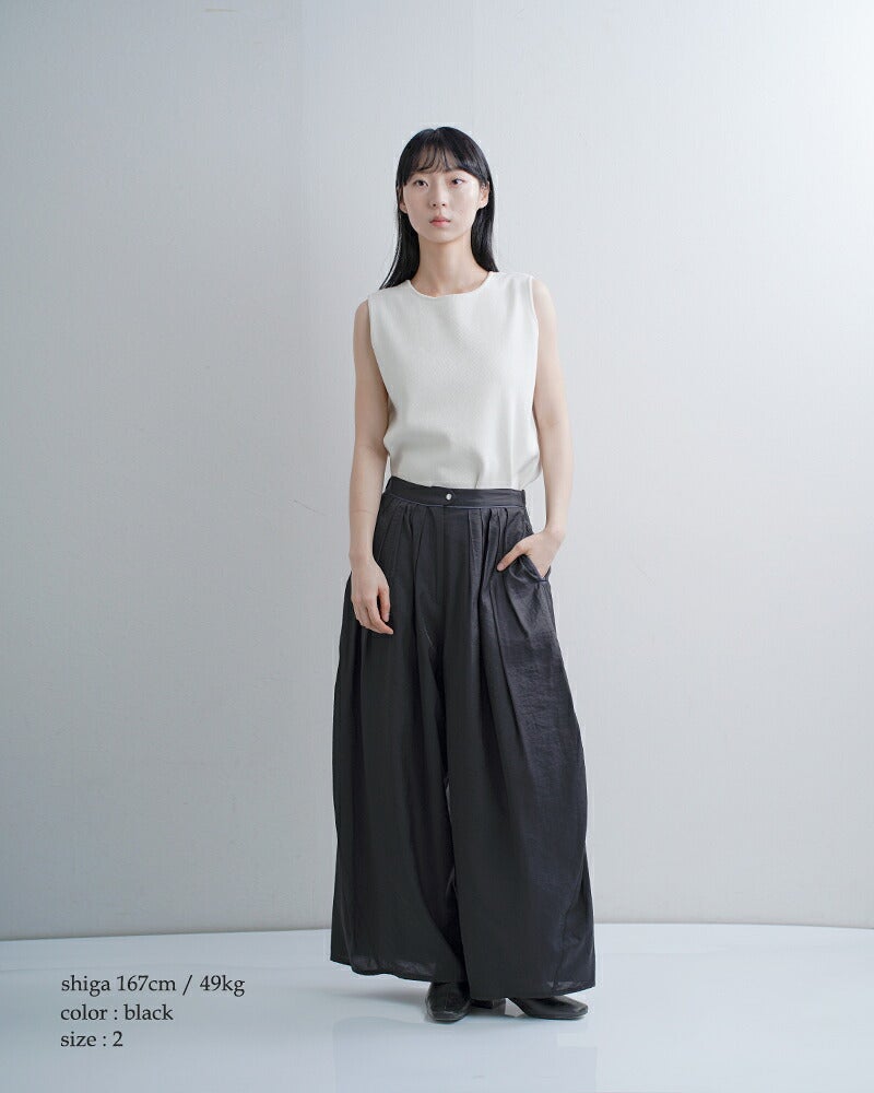 MARECHAL TERRE マルシャルテル ウエスタン タック コクーン パンツ