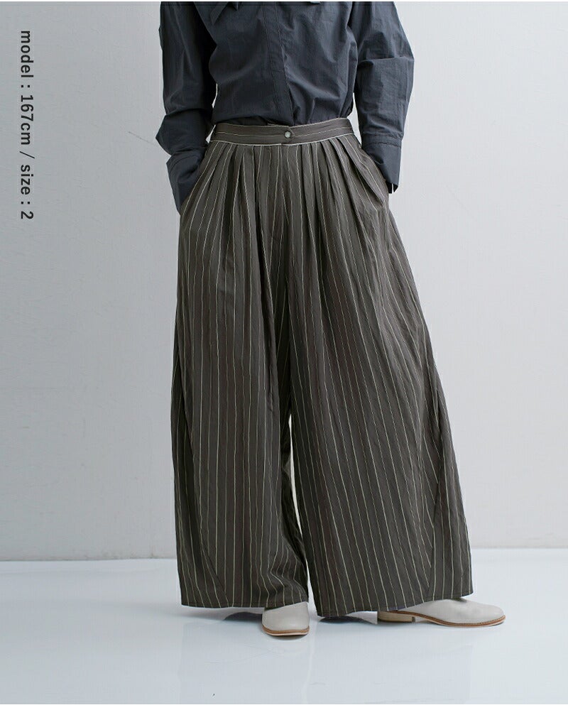 MARECHAL TERRE マルシャルテル ウエスタン タック コクーン パンツ