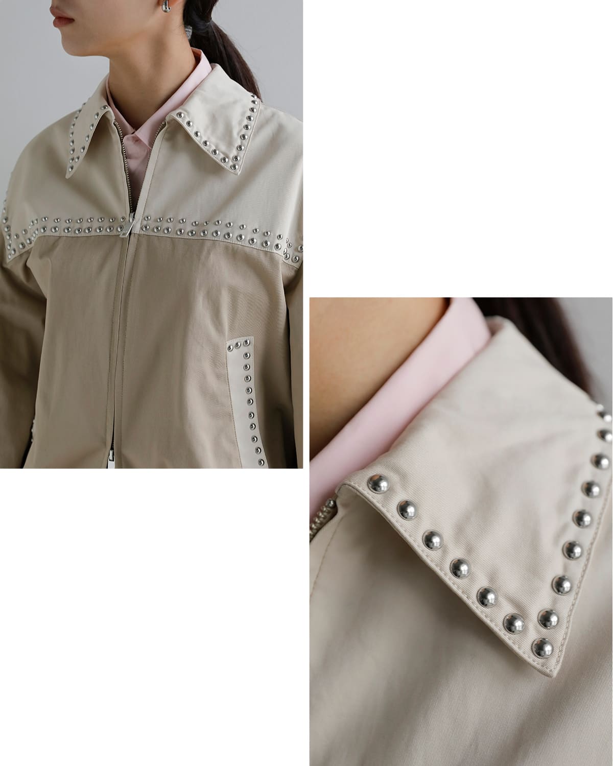 お値下げ致しました✨René ストライプジャケット ベージュ セール】【PENNEY'S ぺニーズ】 60S SUEDE JACKET スウェード