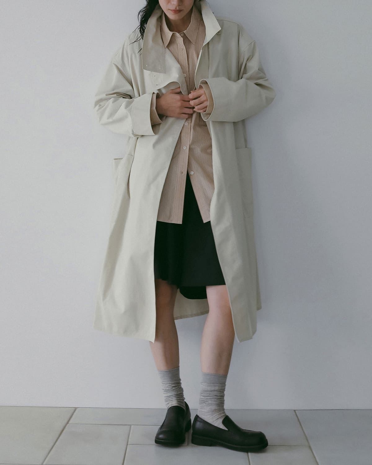 anuke アンヌーク スタンドカラー ロングコート Standcollar Long Coat