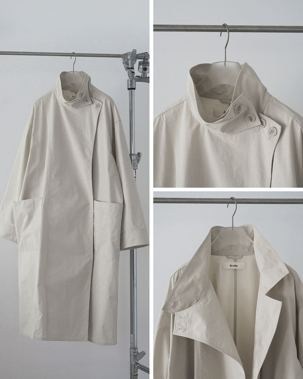 anuke アンヌーク スタンドカラー ロングコート Standcollar Long Coat