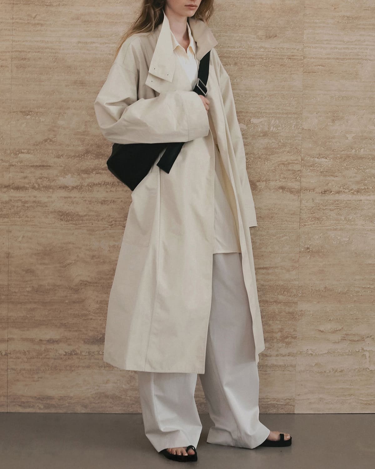 anuke アンヌーク ツイル タック ルーズ ワイドパンツ Twill Loose