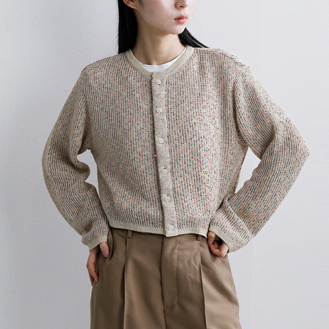 ◆ハンドメイド ポンポン ニット カーディガン コート◆ 3こ1】【40%OFF】COOHEM コーへン Wフェイス ポンポン ニット