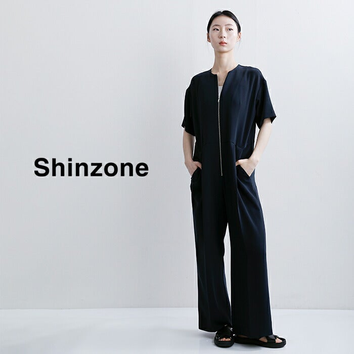 Shinzone シンゾーン ダブル クロス ジャンプスーツ DOUBLE CLOTH
