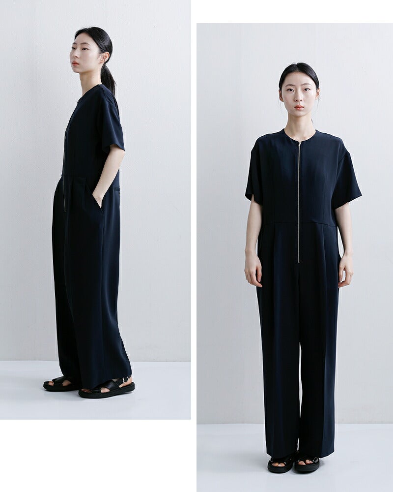 Shinzone シンゾーン ダブル クロス ジャンプスーツ DOUBLE CLOTH