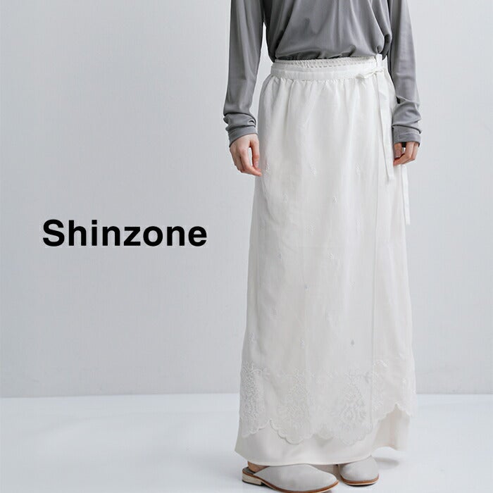 Shinzone シンゾーン コットン レース エプロン スカート LACE APRON