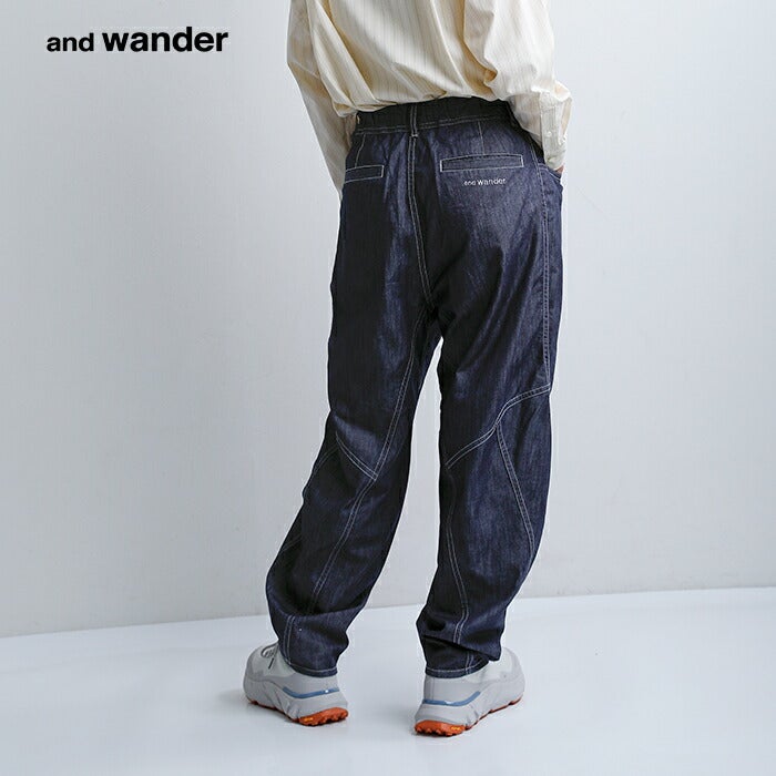 クーポン対象】and wander アンドワンダー ドライイージーデニム