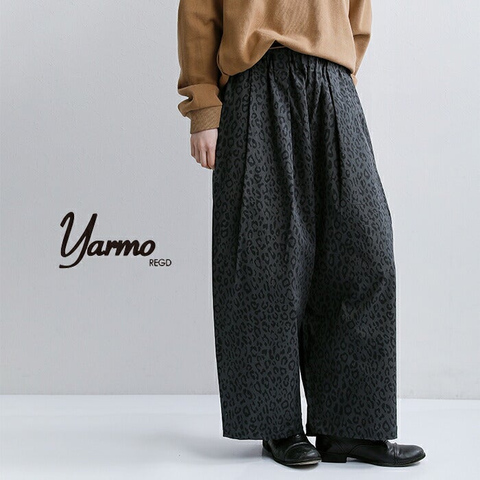Yarmo ヤーモ レオパード ツイル ワーク パンツ yar-26ss-p28