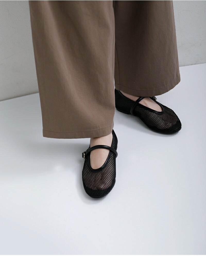 VELETTO ベレット シンセティックレザー メッシュ ストラップ バレエ