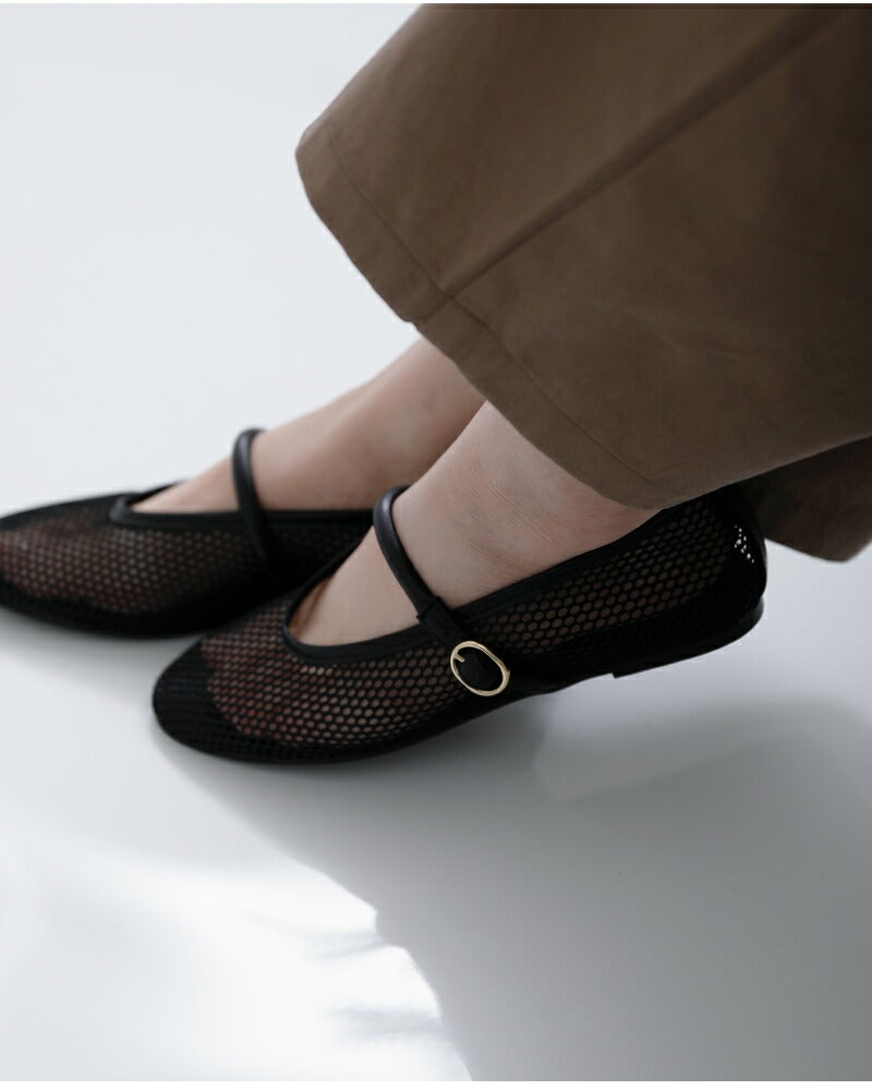 VELETTO ベレット シンセティックレザー メッシュ ストラップ バレエ