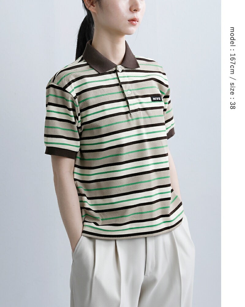 20%OFF】SCYE BASICS サイベーシックス コットン鹿の子 マルチボーダー