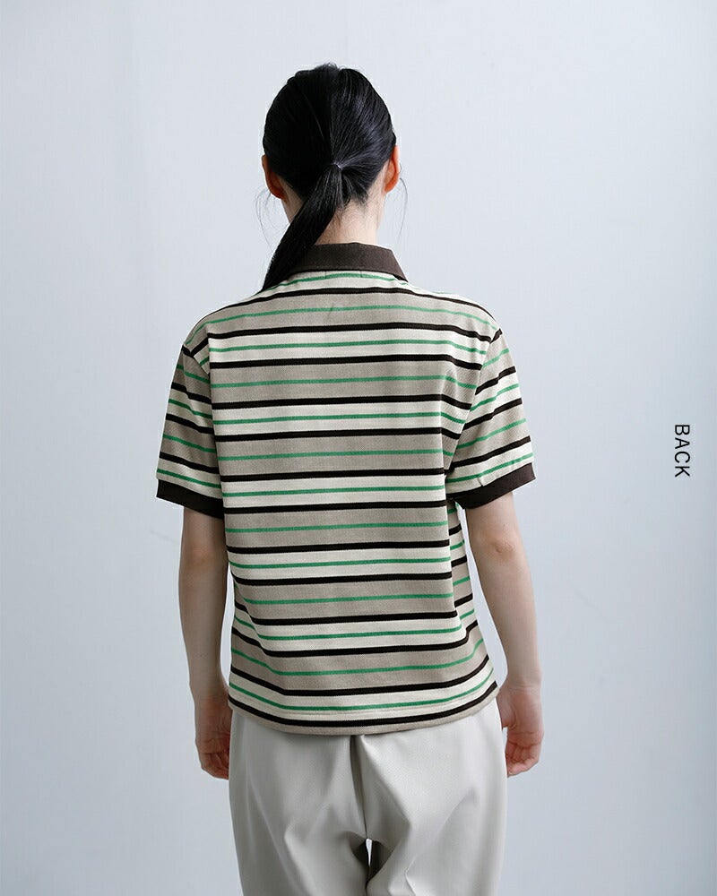 SCYE BASICS サイベーシックス コットン鹿の子 マルチボーダー